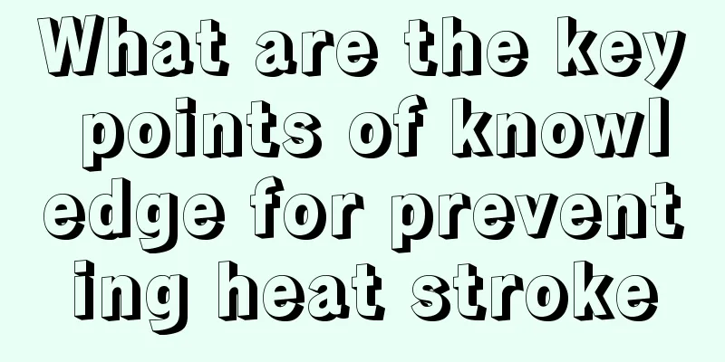 What are the key points of knowledge for preventing heat stroke