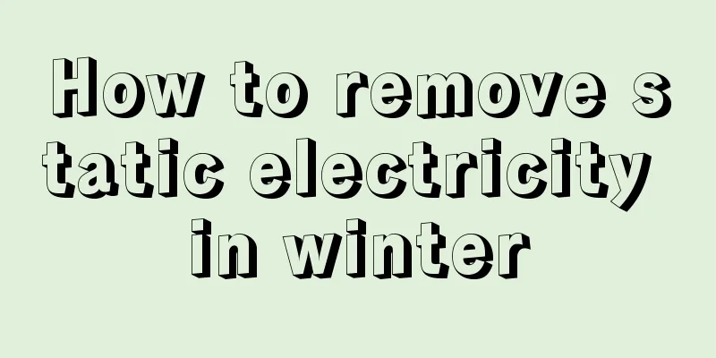 How to remove static electricity in winter