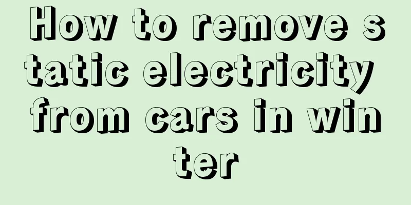 How to remove static electricity from cars in winter