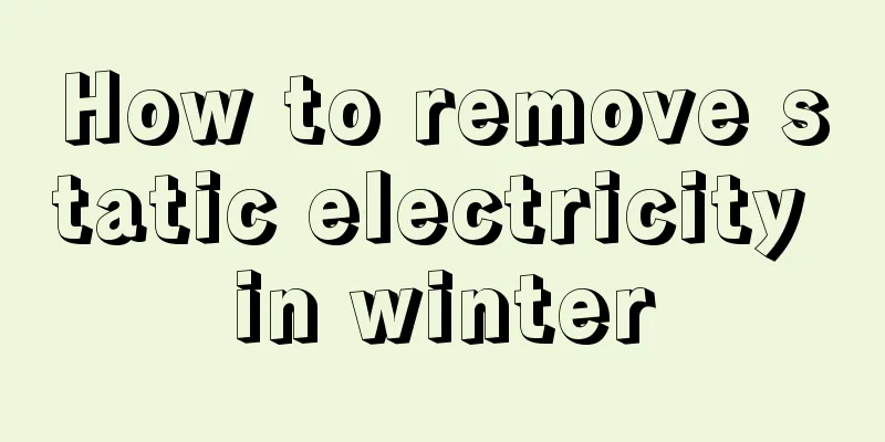 How to remove static electricity in winter