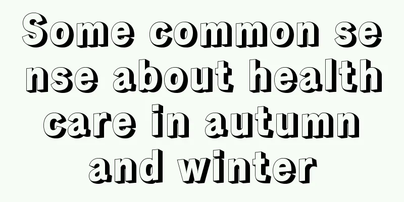 Some common sense about health care in autumn and winter