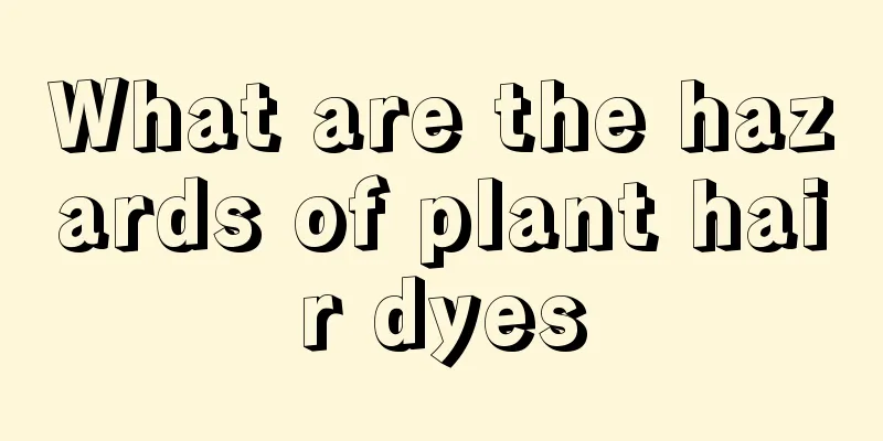 What are the hazards of plant hair dyes
