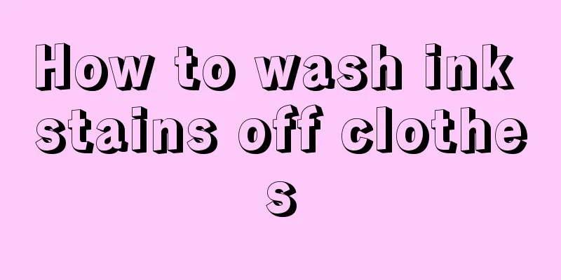 How to wash ink stains off clothes