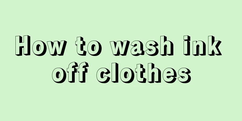 How to wash ink off clothes