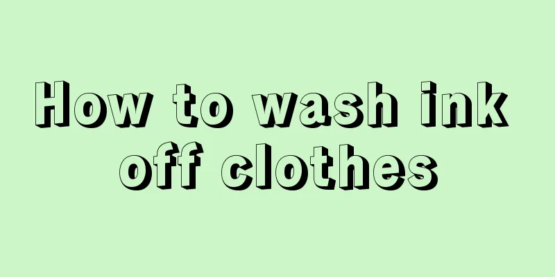 How to wash ink off clothes