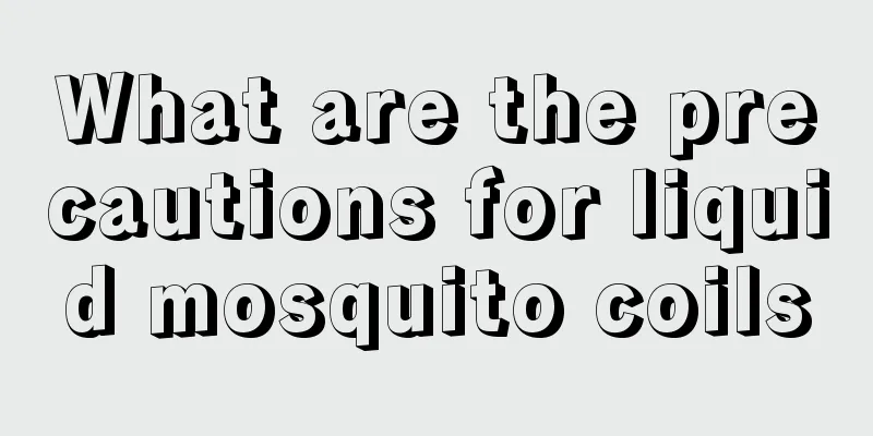 What are the precautions for liquid mosquito coils