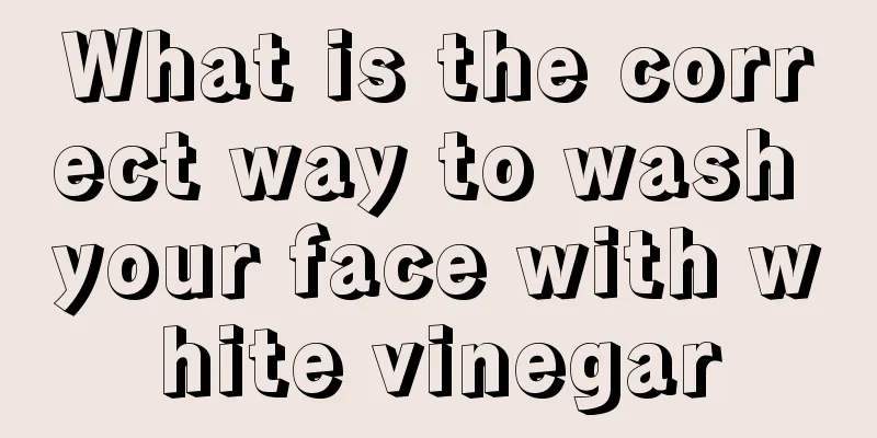What is the correct way to wash your face with white vinegar