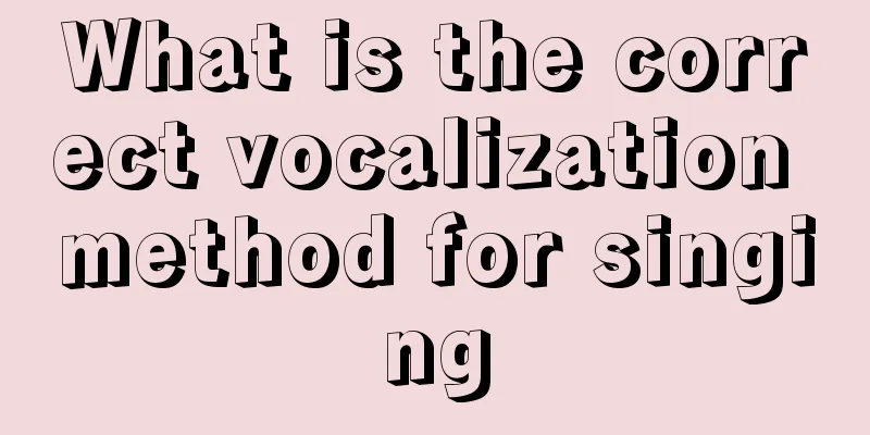 What is the correct vocalization method for singing