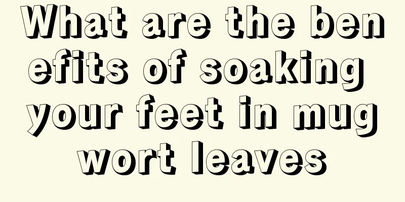 What are the benefits of soaking your feet in mugwort leaves
