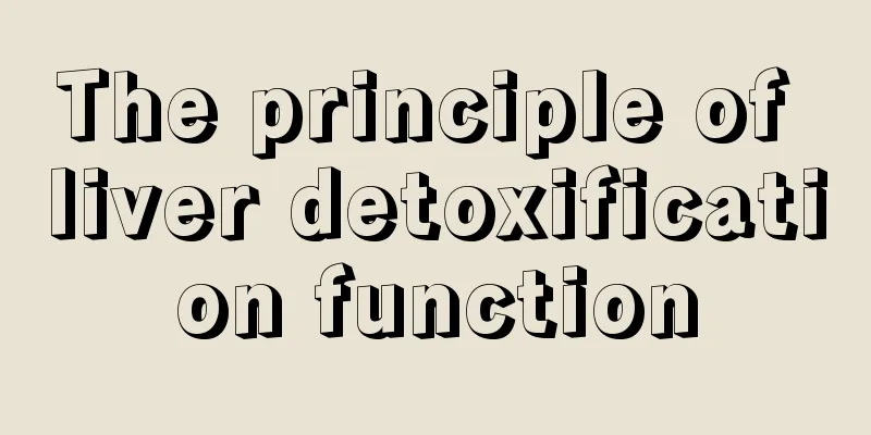 The principle of liver detoxification function