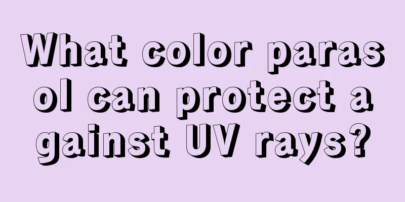 What color parasol can protect against UV rays?