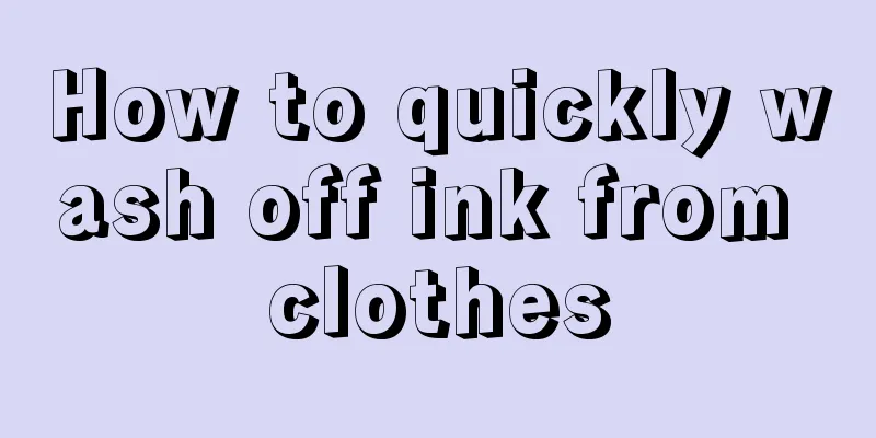 How to quickly wash off ink from clothes