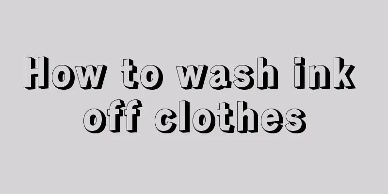 How to wash ink off clothes