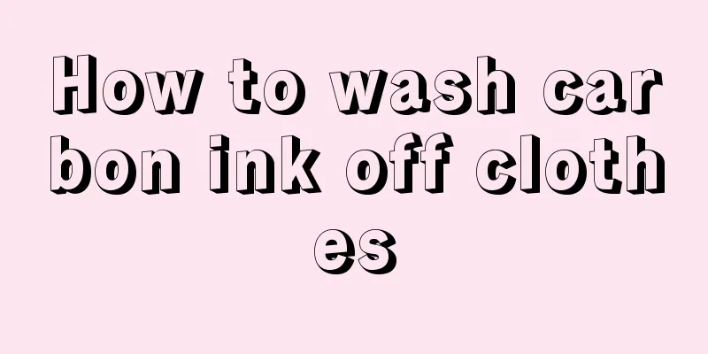 How to wash carbon ink off clothes
