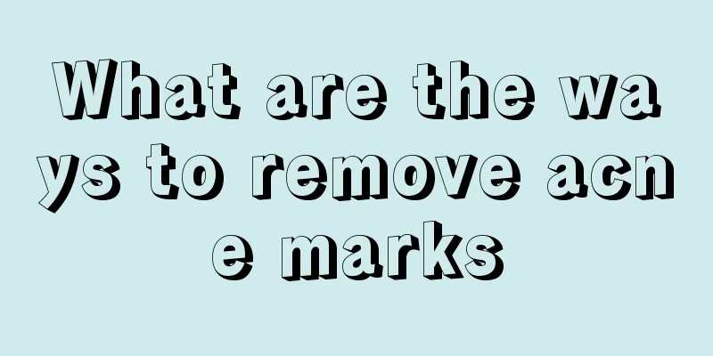What are the ways to remove acne marks