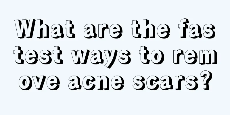 What are the fastest ways to remove acne scars?