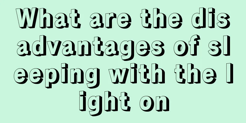 What are the disadvantages of sleeping with the light on