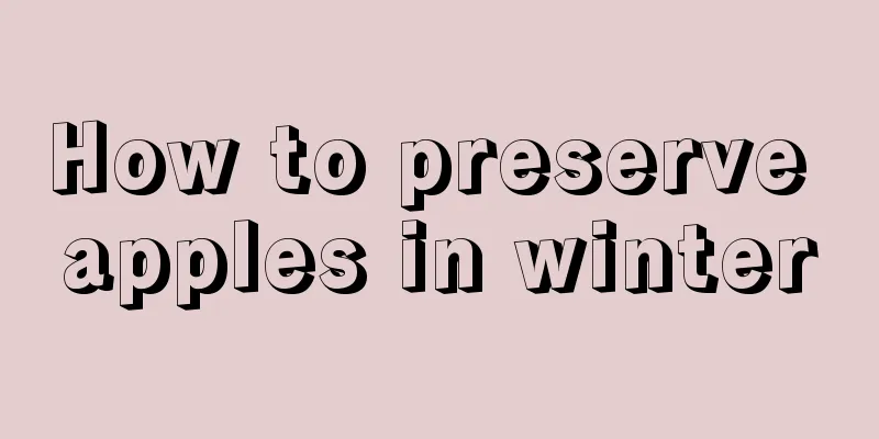 How to preserve apples in winter