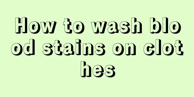 How to wash blood stains on clothes