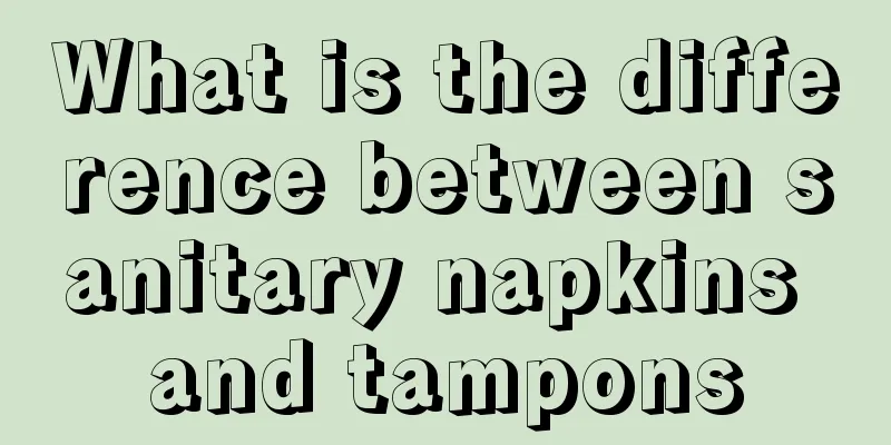 What is the difference between sanitary napkins and tampons