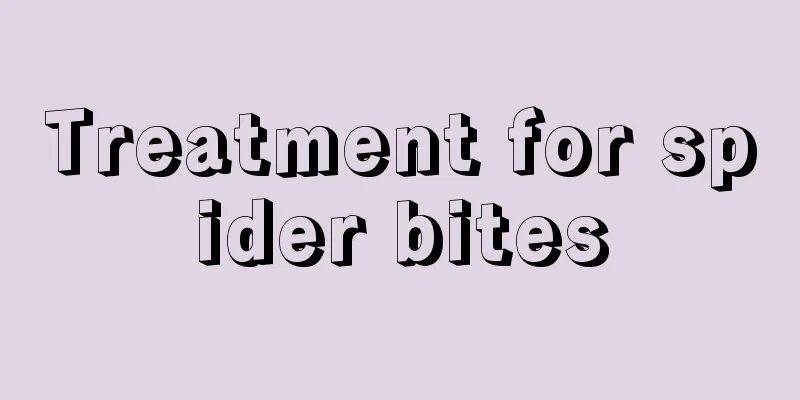Treatment for spider bites