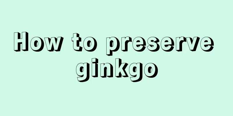 How to preserve ginkgo