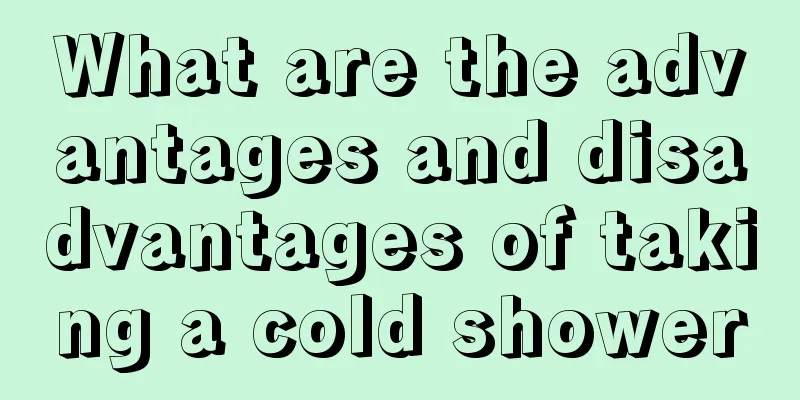 What are the advantages and disadvantages of taking a cold shower