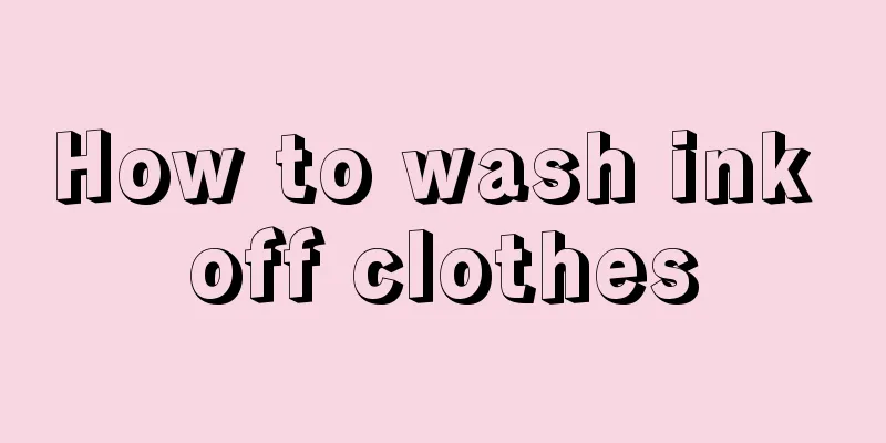 How to wash ink off clothes