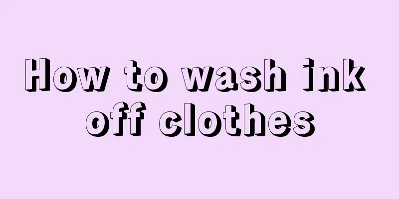 How to wash ink off clothes