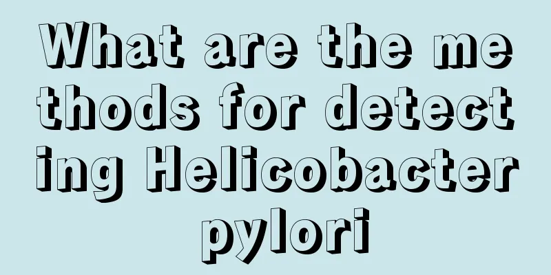What are the methods for detecting Helicobacter pylori
