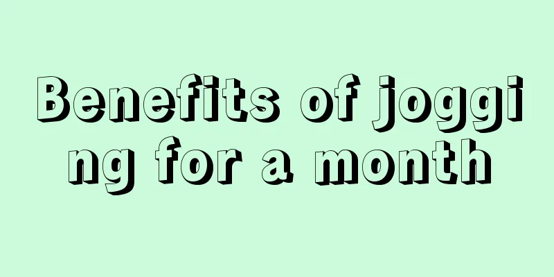 Benefits of jogging for a month