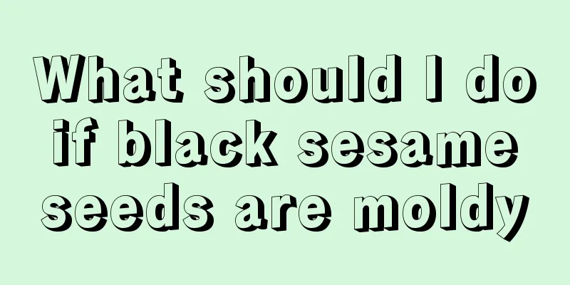 What should I do if black sesame seeds are moldy