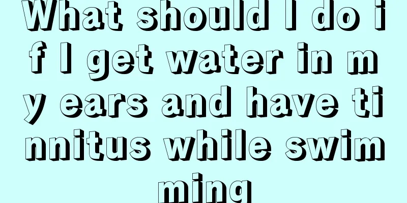 What should I do if I get water in my ears and have tinnitus while swimming