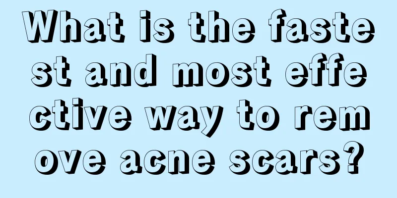 What is the fastest and most effective way to remove acne scars?