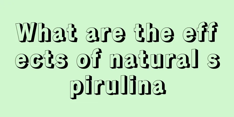 What are the effects of natural spirulina