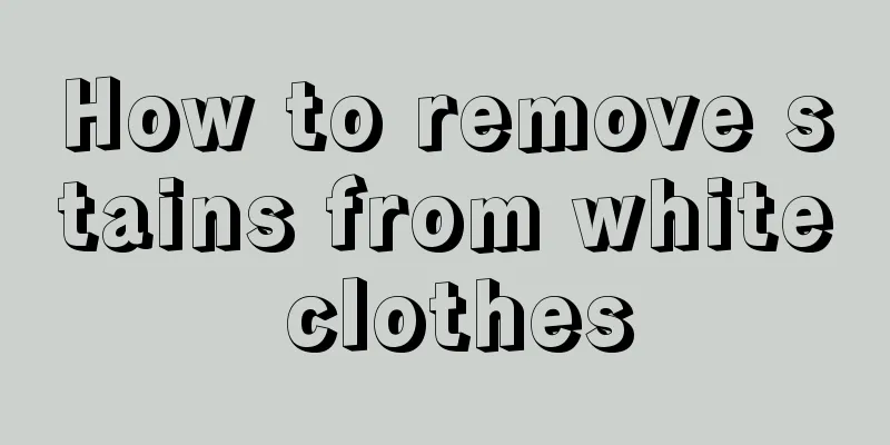 How to remove stains from white clothes