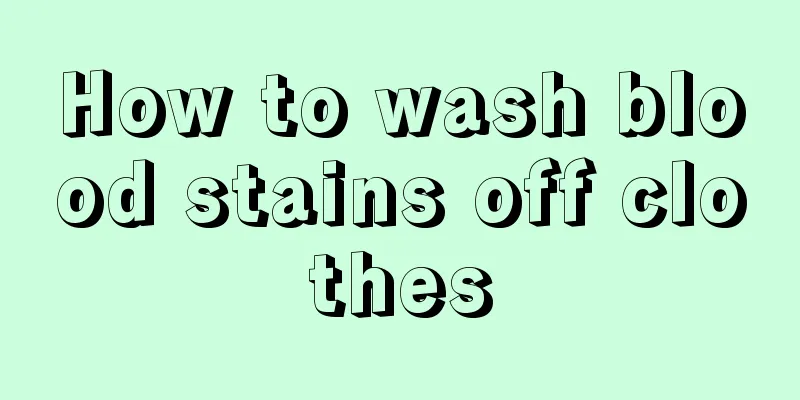 How to wash blood stains off clothes