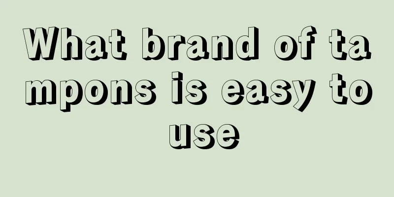 What brand of tampons is easy to use