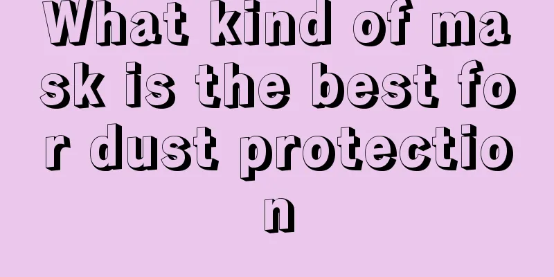 What kind of mask is the best for dust protection