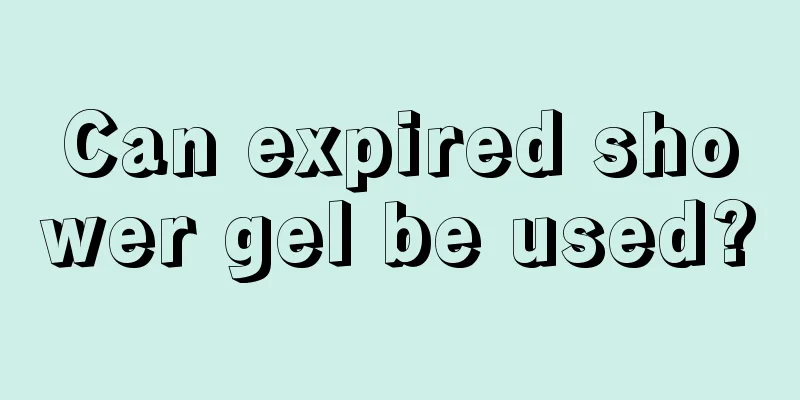 Can expired shower gel be used?