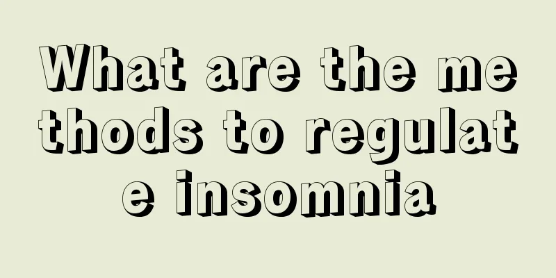 What are the methods to regulate insomnia
