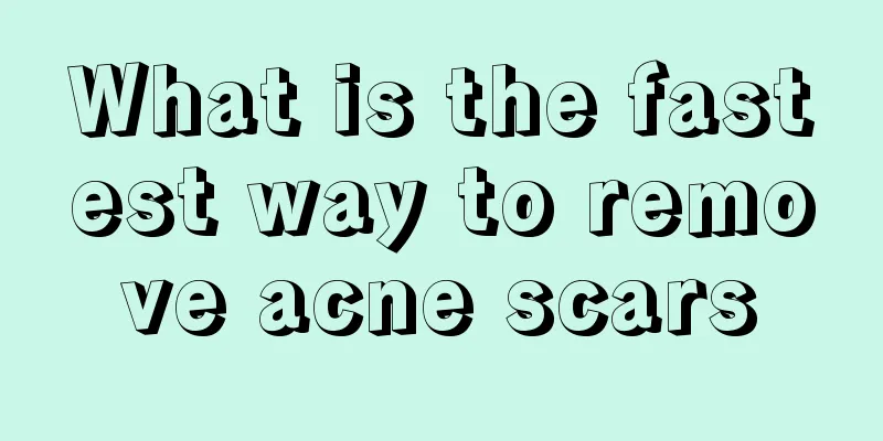 What is the fastest way to remove acne scars