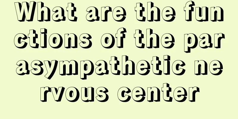 What are the functions of the parasympathetic nervous center