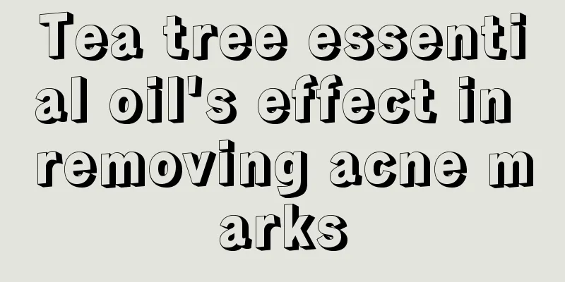 Tea tree essential oil's effect in removing acne marks