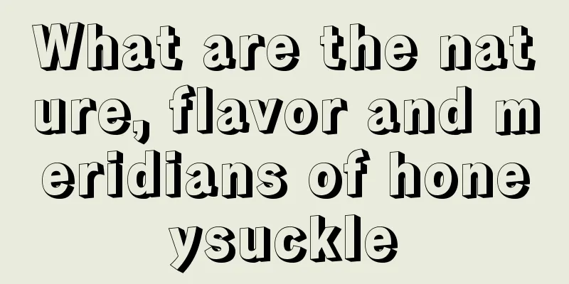 What are the nature, flavor and meridians of honeysuckle