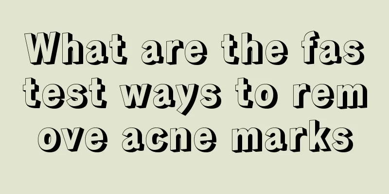 What are the fastest ways to remove acne marks