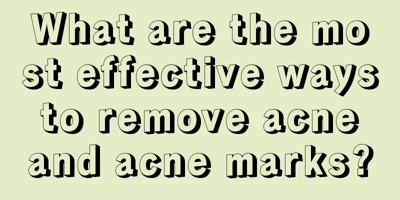 What are the most effective ways to remove acne and acne marks?