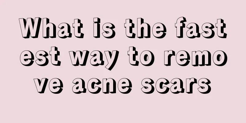 What is the fastest way to remove acne scars