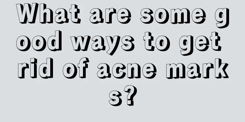 What are some good ways to get rid of acne marks?
