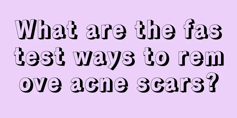 What are the fastest ways to remove acne scars?